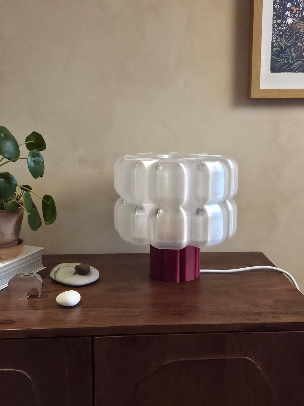 Mellow Table Lamp - Pinot Noir Glossy